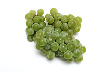 白背景のブドウ