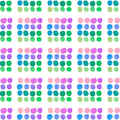 Watercolor polka dots seamless circle geometric pattern for kids clothes print and accessories and fabrics