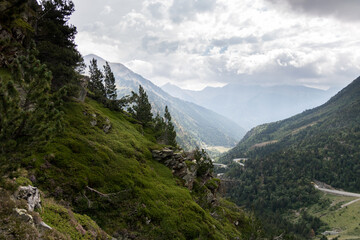 View from hiking in Estanys de Trstaina in Andorra