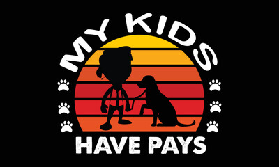 Dog T-shirt Design Vector Template