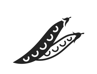 peas icon. agriculture and organic vegetable symbol. isolated vector image