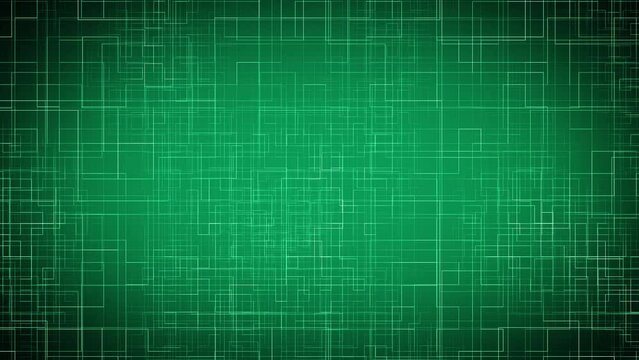 Green Circuit Board Loop Forward Animation Background