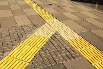 Tactile paving for blind handicap