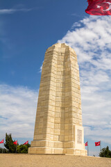 Canakkale,Turkey : Chunuk Bair New Zeland Memorial, Chunuk Cemetery in Conk Bayiri, Gallipoli. - obrazy, fototapety, plakaty