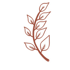 Aesthetic plants crayon 