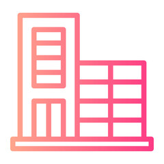 buildings gradient icon