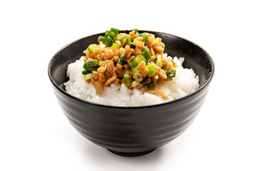 和食、ひきわり納豆ご飯