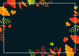 Obraz na płótnie Canvas background design with autumn theme