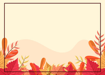 background design with autumn theme