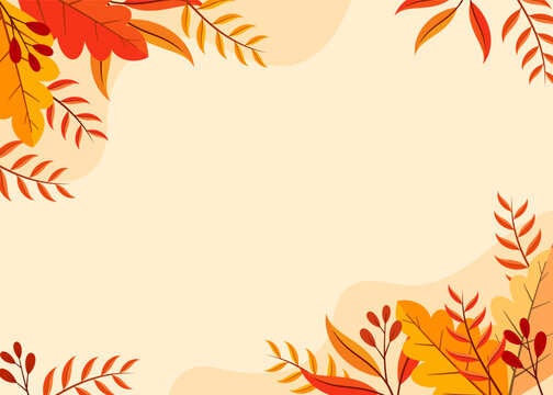 Background Design With Autumn Theme