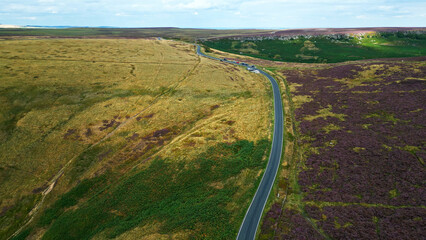 The beauty of Peak District National Park in England - drone photography