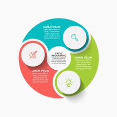 Business circle. timeline infographic icons designed for abstract background template milestone element modern diagram process technology digital marketing data presentation chart Vector