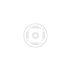 Fototapeta premium cd or dvd icon