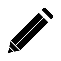 pencil icon vector design template in white background
