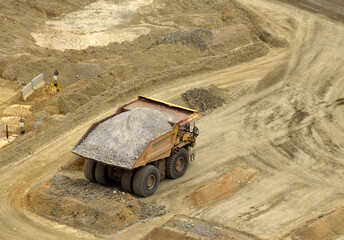 Heavy mining equipment truck - 529739080