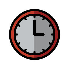 clock icon vector design template in white background