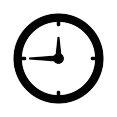 clock icon vector design template in white background