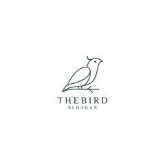 The Bird logo desing icon vector