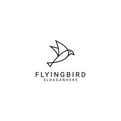 The Bird logo desing icon vector