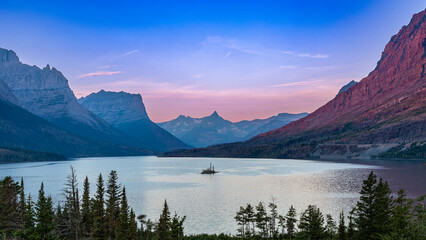 Sunrise in Glacier National Park