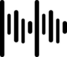 Sound wave vector icon. The symbol of the small big sign icon.eps