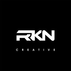 RKN Letter Initial Logo Design Template Vector Illustration