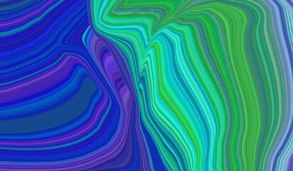 Obraz premium marble rock paint swirl green and blue earth colours background wallpaper