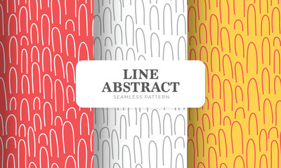 Minimalist Lineart Abstract Seamless Pattern