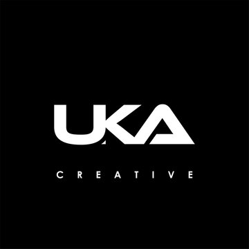 UKA Letter Initial Logo Design Template Vector Illustration
