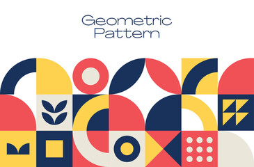 flat geometric pattern vector