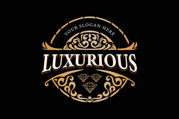 Luxury Jewelry Logo Template