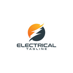 modern Electrical logo icon vector isolated
