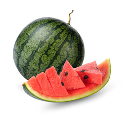watermelon isolated on transparent background (.PNG)