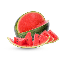 watermelon and slice isolated on transparent background (.PNG)
