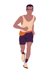 Fototapeta premium running man illustration