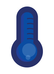 blue thermometer design