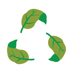 leaves recycle symbol