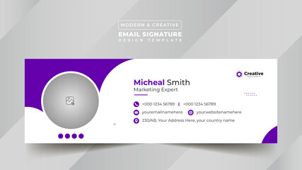 Business Digital Email Signature Design Template
