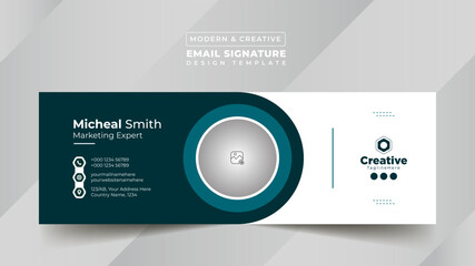 Business Digital Email Signature Design Template