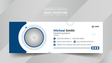Business Digital Email Signature Design Template