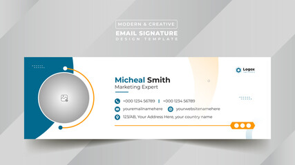 Business Digital Email Signature Design Template