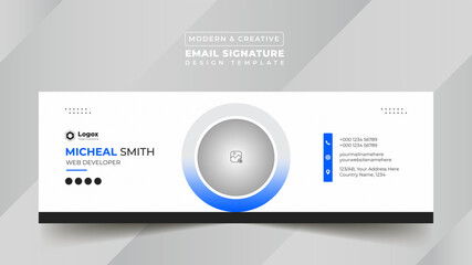 Business Digital Email Signature Design Template