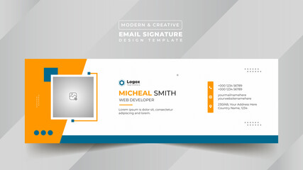 Business Digital Email Signature Design Template