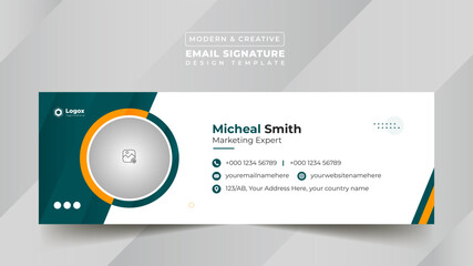 Business Digital Email Signature Design Template