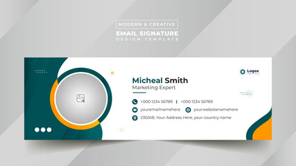 Business Digital Email Signature Design Template