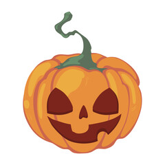 smiling halloween pumpkin