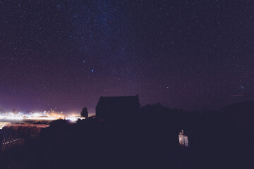 Milky way sky at Church of the Good Shepard