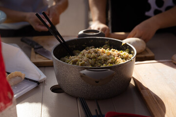 Chef Preparing Dumplings