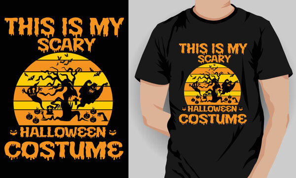 This is my scary halloween costume t-shirt design