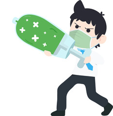 SD Business Man Isolated icons People Cartoon Character Flat illustration Png #65